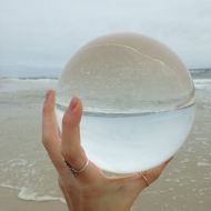 ReturnToTheRoots 150mm GAZING SPHERE Crystal Clear Orb Magic Scrying 6 Inch Gemstone Mineral Fortune Teller Quartz Ball