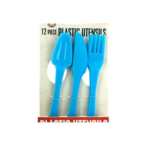  Reusable Plastic Utensils Set - Pack of 24