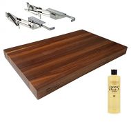 Rev-A-Shelf RAS-ML-HDCR Full Height Base Cabinet Heavy Duty Mixer Lift - BUNDLE OF 3 ITEMS includes 1-1/2x12x19 Shelf Platform for 18 width Walnut Butcher Block & Bottle of 16 ounc