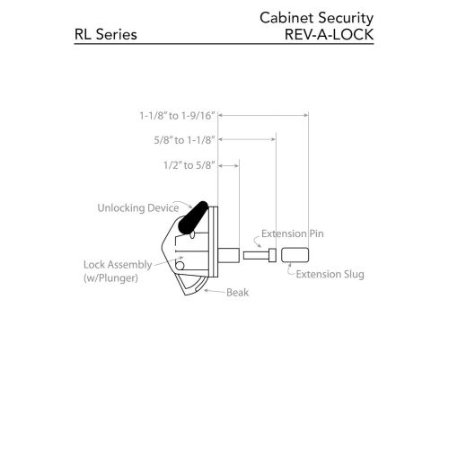 Rev-A-Shelf - RAL-101-1 - Rev-A-Lock Cabinet Security System