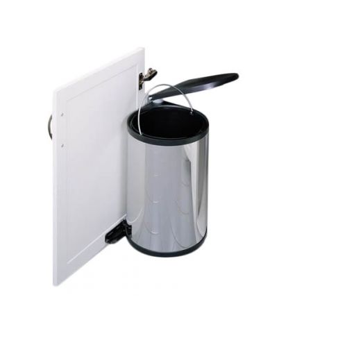  Rev-A-Shelf R8-010314-15 15 Liter Pivot-Out Waste Container - Stainless Steel