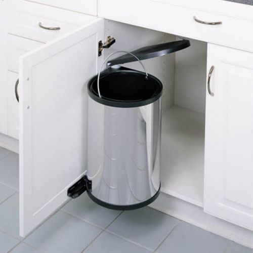  Rev-A-Shelf R8-010314-15 15 Liter Pivot-Out Waste Container - Stainless Steel