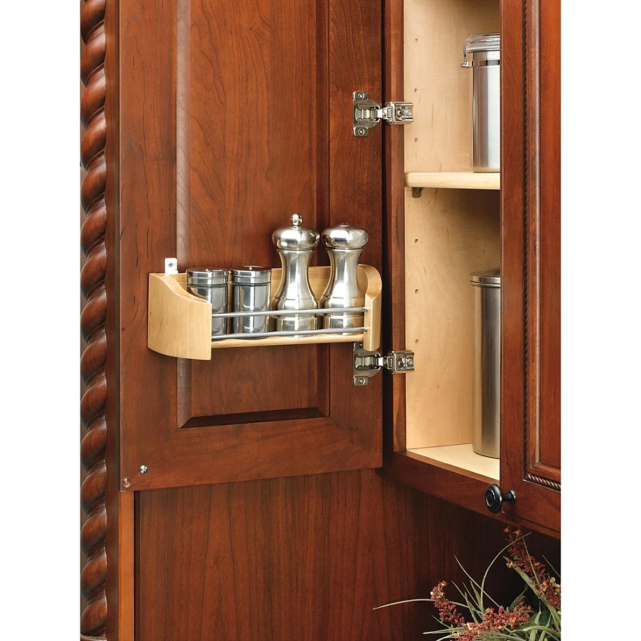  Rev-A-Shelf - 4231-14-52 Single Cabinet Door Mount Wood Storage Tray