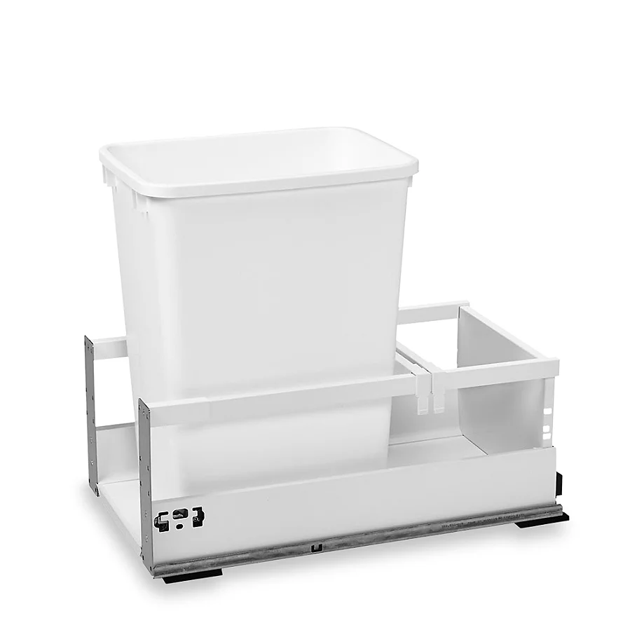  Rev-A-Shelf 12-Inch Servo Single Pull-Out Waste Container