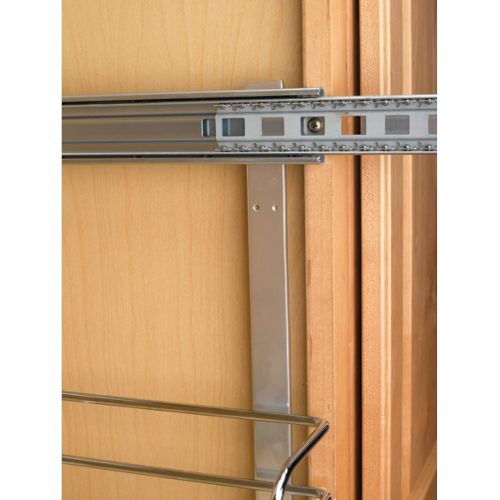  Rev-A-Shelf 5WB2-1522-CR 15 x 22 Inch Two-Tier Kitchen Organization Cabinet Pull Out Storage Wire Basket, Chrome