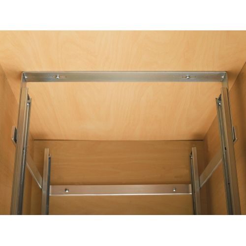  Rev-A-Shelf 5WB2-1522-CR 15 x 22 Inch Two-Tier Kitchen Organization Cabinet Pull Out Storage Wire Basket, Chrome