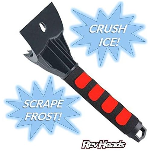 RevHeads ICE Scraper for Cars and Small Trucks - Dang Near Indestructible Ice Scrapers from Scrape Frost and Ice