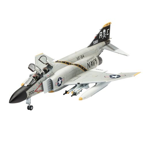  [아마존 핫딜]  [아마존핫딜]Revell Modellbausatz Flugzeug 1:72 - F-4J Phantom II im Massstab 1:72, Level 3, originalgetreue Nachbildung mit vielen Details, 03941