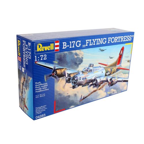  [아마존 핫딜]  [아마존핫딜]Revell Modellbausatz Flugzeug 1:72 - B-17G Flying Fortress im Massstab 1:72, Level 5, originalgetreue Nachbildung mit vielen Details, 04283