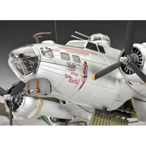  [아마존 핫딜]  [아마존핫딜]Revell Modellbausatz Flugzeug 1:72 - B-17G Flying Fortress im Massstab 1:72, Level 5, originalgetreue Nachbildung mit vielen Details, 04283