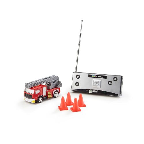  [아마존 핫딜]  [아마존핫딜]Revell Control 23558 Mini RC Car Feuerwehr aus der Dose mit 40MHz-Fernsteuerung inkl. Ladefunktion, LED-Licht, Kurze Ladezeit, Lange Fahrzeit 8 kleines ferngesteuertes Auto, Fire T