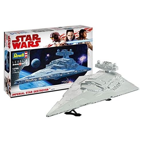  [아마존 핫딜]  [아마존핫딜]Revell 06719 Modellbausatz, Star Wars 1:2700-Imperial Destroyer, Level 4, orginalgetreue Nachbildung mit vielen Details-06719