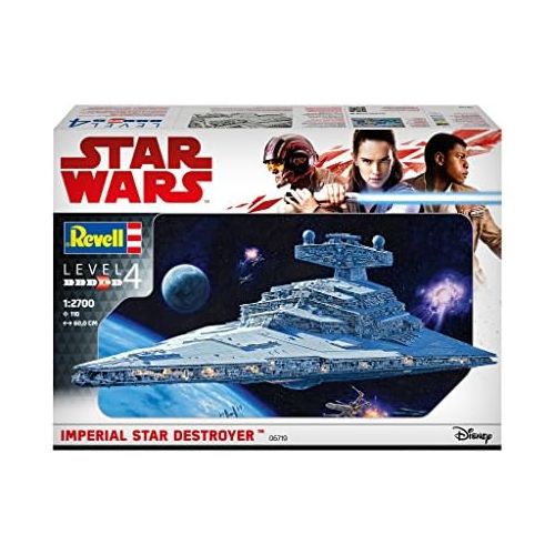  [아마존 핫딜]  [아마존핫딜]Revell 06719 Modellbausatz, Star Wars 1:2700-Imperial Destroyer, Level 4, orginalgetreue Nachbildung mit vielen Details-06719