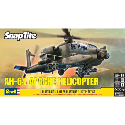  Revell SnapTite Apache Helicopter Plastic Model Kit