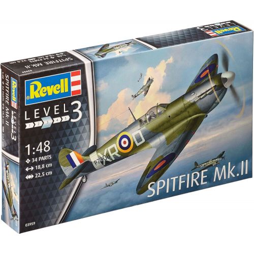  Revell Spitfire Mk.II Model Kit, 1: 48 Scale
