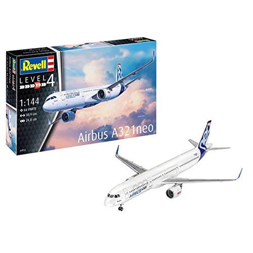  Revell RV04952 1:144-Airbus A321 Neo Plastic Model kit, Multi-Color