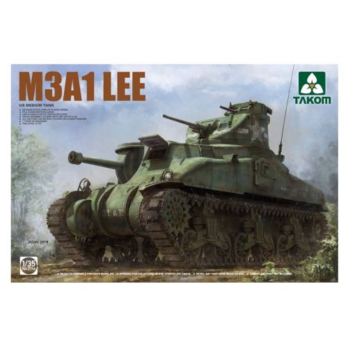  Revell TAK02114 1:35 Takom M3A1 Lee US Medium Tank [Model Building KIT]
