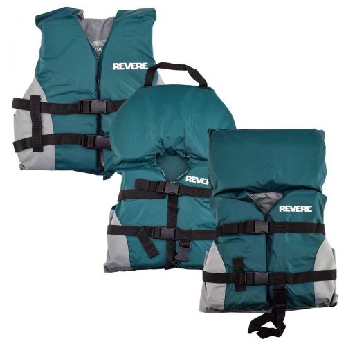  Revere Infant Child Youth Kids Life Jacket for Children Boat Swimming Swim Safety PFD Vest Green/Grey