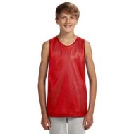 Reversible Red and White Boys Mesh Tank Top