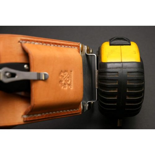  Review Outdoor Gear Tape Measure Holster (with Accessory Pouch, TanNatural Leather)