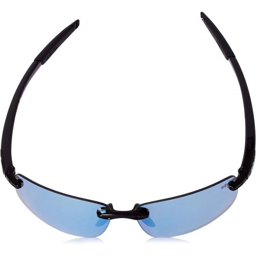  Revo Descend N RE 4059 01 BL Polarized Rectangular Sunglasses, Black, 64 mm
