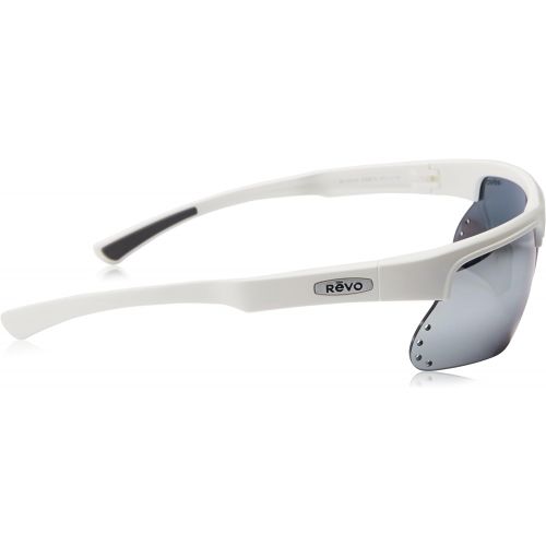  Revo Cusp S RE 1025 09 ST Polarized Rectangular Sunglasses, White Stealth, 67 mm