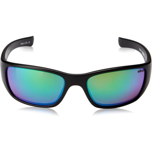  Revo Unisex RE 4059 Descend N Rectangular Polarized UV Protection Sunglasses, Crystal Frame, Graphite Lens