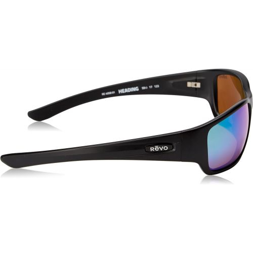  Revo Unisex RE 4059 Descend N Rectangular Polarized UV Protection Sunglasses, Crystal Frame, Graphite Lens