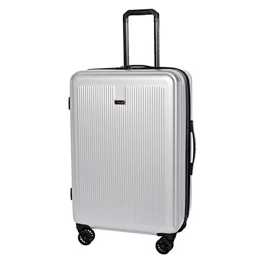  Revo Luna Expandable Hardside Spinner, 26, Silver