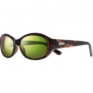 Revo Unisex RE 1064 Allana Wraparound Polarized UV Protection Sunglasses Wrap, Tortoise Frame, Green Water Lens