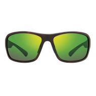 Revo Mens Polarized Sunglasses Border Wraparound Frame 66 mm
