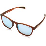 Revo Unisex RE 5019 Hansen Rectangular Polarized UV Protection Sunglasses, Matte Dark Crystal Frame, Blue Water Lens