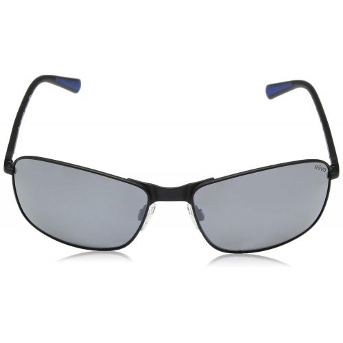  Revo Mens Polarized Sunglasses Decoy Rectangle Frame 60 mm