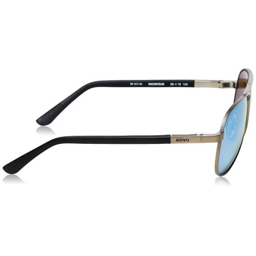  Revo Mens Polarized Sunglasses Raconteur Aviator Frame 58 mm