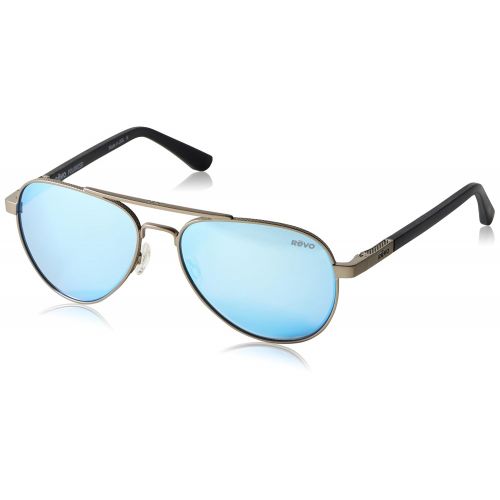  Revo Mens Polarized Sunglasses Raconteur Aviator Frame 58 mm