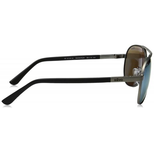  Revo Mens Polarized Sunglasses Raconteur Aviator Frame 58 mm