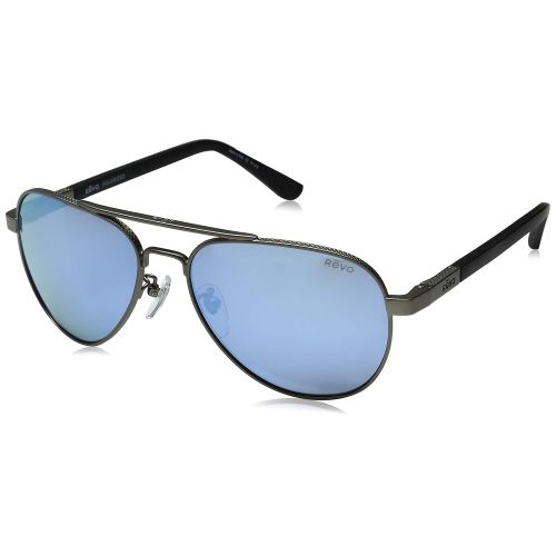  Revo Mens Polarized Sunglasses Raconteur Aviator Frame 58 mm