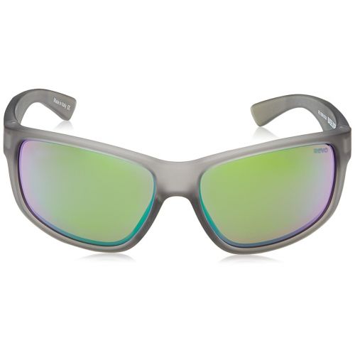  Revo Baseliner RE 1006 Polarized Wrap Sunglasses, Crystal Grey/Green Water, 61 mm
