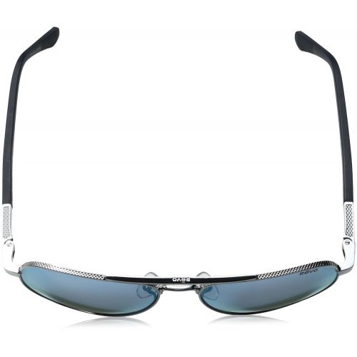  Revo Unisex RE 1011 Raconteur Aviator Polarized UV Protection Sunglasses, Gunmetal Frame, Blue Water Lens