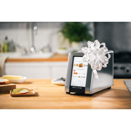  Revolution InstaGLO R270 Touchscreen Toaster. 2-Slice, high-end design, brushed platinum finish. The ultimate toasting experience with high-speed smart settings for 34 bread types