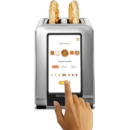  [아마존베스트]Revolution Cooking R180 High-Speed 2-Slice Stainless Steel Smart Toaster - The Only Toaster with InstaGlo Technology