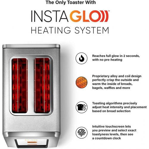  [아마존베스트]Revolution Cooking R180 High-Speed 2-Slice Stainless Touchscreen Toaster. Exclusive InstaGLO Technology with 63 Digital Settings. Makes Perfect Toast Every Time.