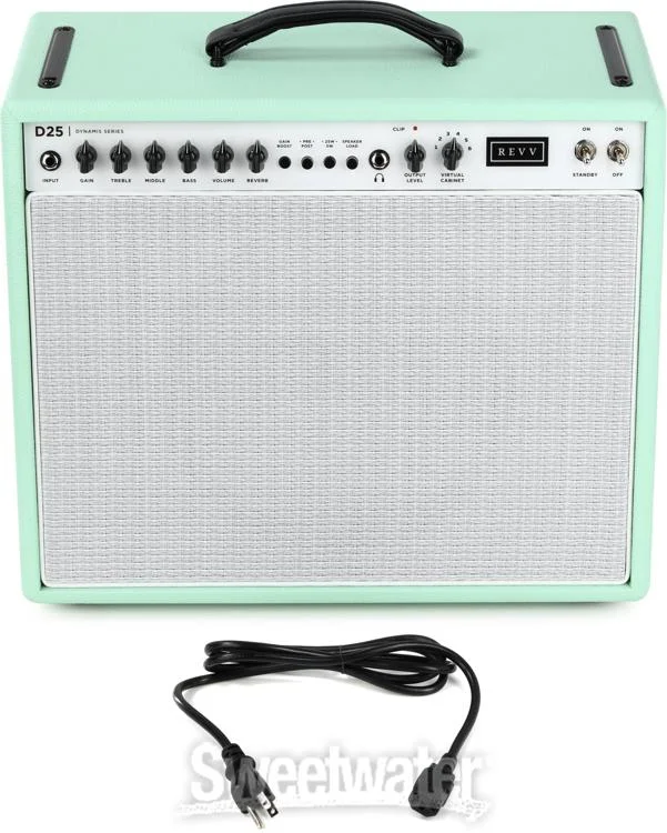  Revv Dynamis D25 Combo Amp - Seafoam Green - Sweetwater Exclusive