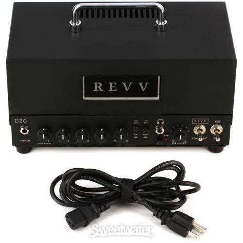  Revv D20 20/4-watt Tube Head and 1 x 12-inch Cabinet Bundle - Black