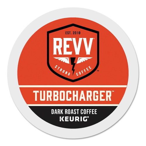  REVV Turbocharger, Single-Serve Keurig K-Cup Pods, Dark Roast Coffee, 96 Count