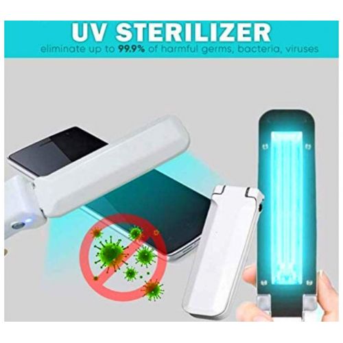  Rewind With Nature GermZapper Travel UV Sanitizing Wand, UV Light Sanitizer Foldable Sterilizer Wand For Cell Phone, Smartphone, Kids Toys, Bathroom, Cosmetics, EPA Registration UVC Wand