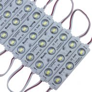 Rextin Super bright 200pcs 3 LED Module White 5630 5730 SMD 40-45LM Per led Waterproof Decorative Light for Letter Sign Advertising Signs with Tape Adhesive Backside