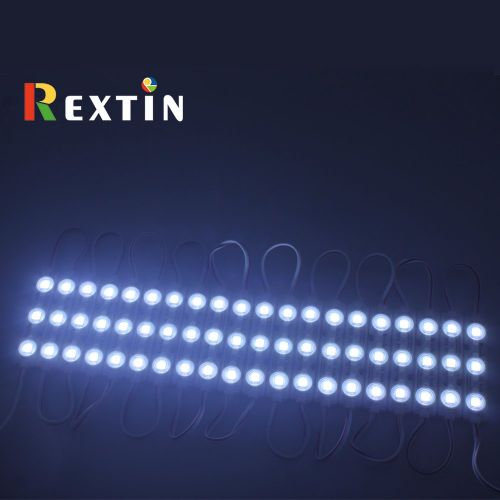  Rextin Super bright 200pcs 3 LED Module White 5050 SMD 66-72LM Each Module Waterproof Decorative Light for Letter Sign Advertising Signs with Tape Adhesive Backside 3 Years Warrant