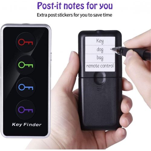  Key Finder, Reyke 80dB Remote Finder RF Item Locator Tags, Wireless Beeper Up to 130 ft. Working Range, Key Finders that Make Noise for Car Keys, Wallet, Phone Pet Tracker(RF Trans