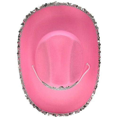  Rhode Island Novelty Child Pink Blinking Tiara Cowboy Hat | One per order